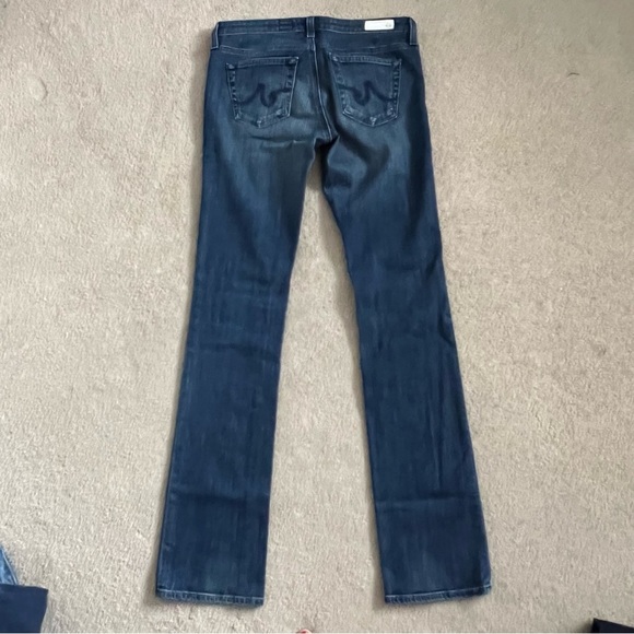 AG Adriano Goldschmied The Ballad Slim Bootcut Midrise Jeans in Medium Blue Wash - Picture 4 of 8